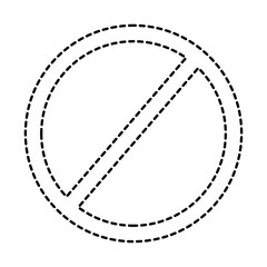 prohibition no symbol red round stop warning sign template vector illustration sticker design