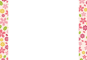 桜のメッセージ素材