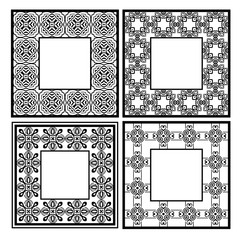 Vintage ornamental frames