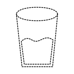 water glass health beverage liquid pure vector illustration sticker design