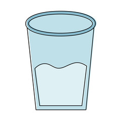 water glass health beverage liquid pure vector illustration 