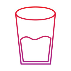 water glass health beverage liquid pure vector illustration  red degraded line color
