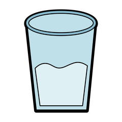 water glass health beverage liquid pure vector illustration 