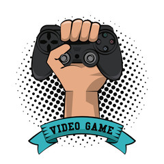 Gamer hand with gamepad icon vector illustration graphic design © Jemastock