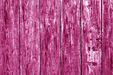 Wood fence texture in pink color.