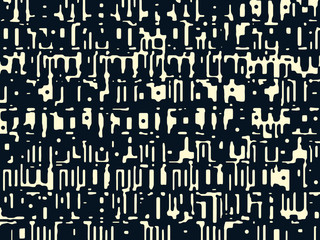 Abstract grunge vector background. Monochrome raster composition of irregular graphic elements. 