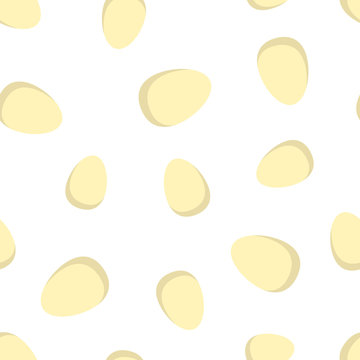 Egg seamless pattern background icon. Business flat vector illustration.  Chicken egg sign symbol pattern.