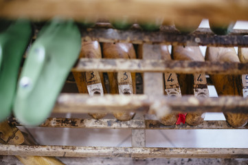 interior repair shop and shoe making, wooden forms to create new shoes