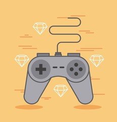 game pad for older game consoles device vector illustration