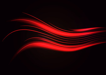 Red neon weave stream