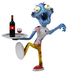 Fun zombie - 3D Illustration