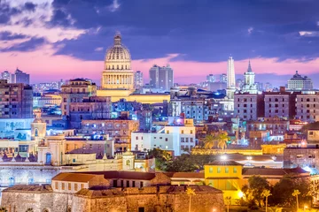 Acrylic prints Havana Havana, Cuba downtown skyline.