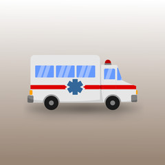 Public Ambulance Car Transportation Illustration
