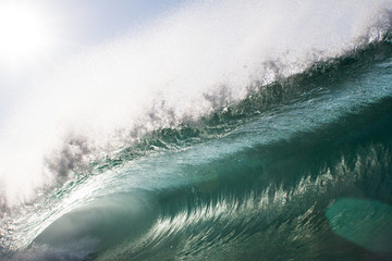 Obraz premium huge wave crashing, close up, danger