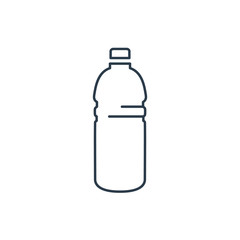 Linear plastic bottle icon