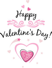 Happy Valentines Day. Festive design