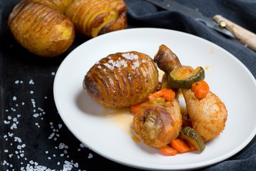 Chicken legs roasted