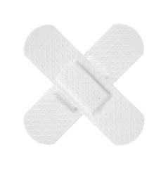 WHITE Strips of ADHESIVE BANDAGES PLASTER - Medical Equipment