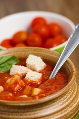 Homemade tomato soup