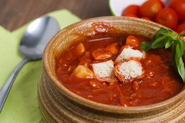 Homemade tomato soup
