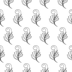 leaf seamless vector pattern