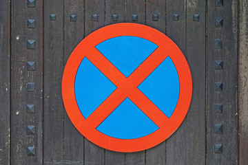 No parking sign