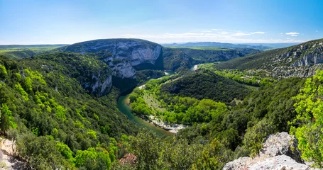 Cercles muraux Canyon View of Ardeche Gorges