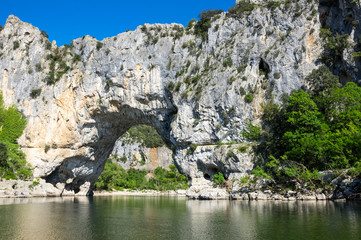 Fototapeta na wymiar The Pont d'Arc in France
