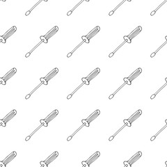 screwdriver seamless vector pattern