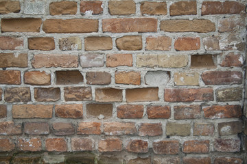 brick wall isolated on white background