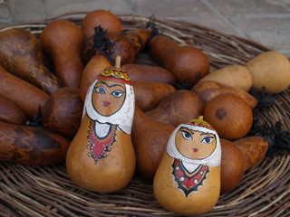 Gift of Uzbekistan painted Gourd