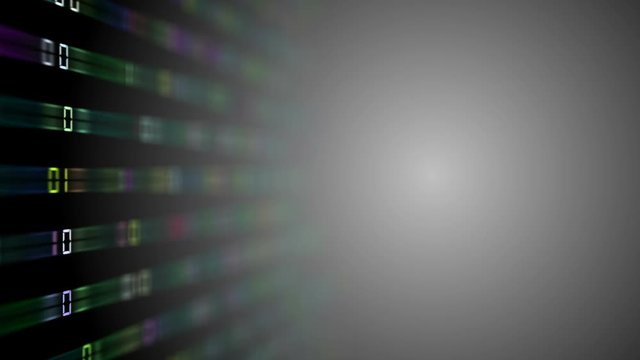 multicolored rays transmit a binary code code to the center of the screen 2. depth of field . place for text .events programmers. cinematic background.