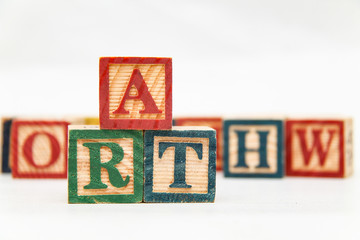 composing letters into one word, 