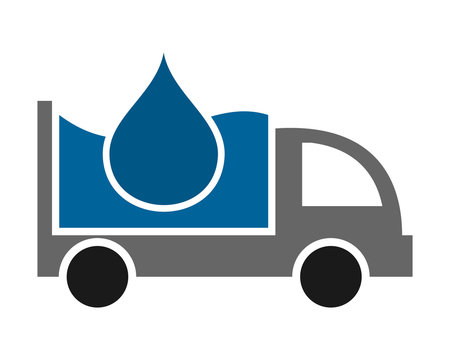 water drop droplets boxcar transportation vehicle ride drive image vector icon