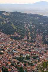 View from the top of Tampa mountain over Brasov city