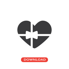 Obraz premium Heart shaped Gift icon