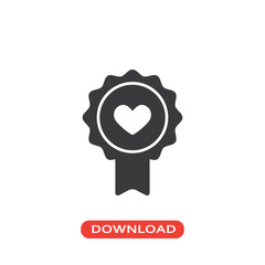  Badge heart icon