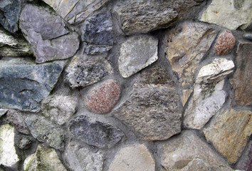 close-up of a stone wall