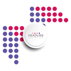 Brochure header layout template