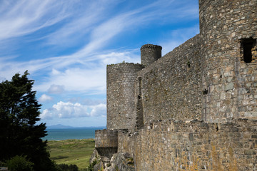 Fototapeta na wymiar Festungsanlage in Wales