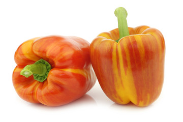 two fresh orange and red 