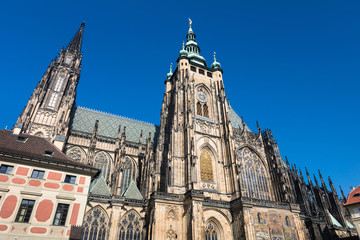Fototapeta premium Saint Vitus' cathedral in Prague, Prague's castle