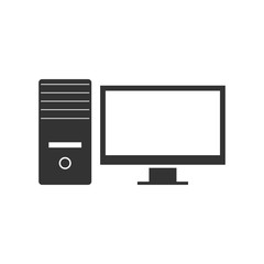 PC/Computer icon. Vector illustration.