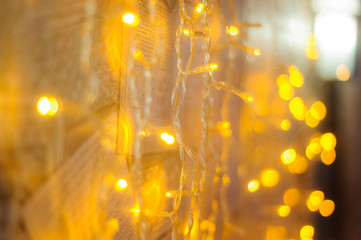 Yellow lights background