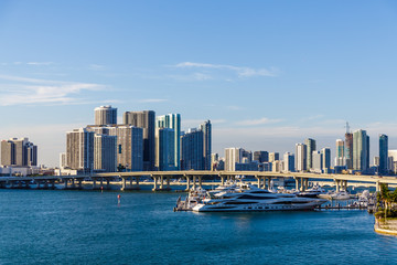 Fototapeta premium Yacht Docked at Miami
