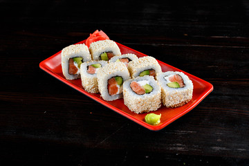 sushi rolls set