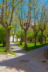 Public park in Zamora, Spain