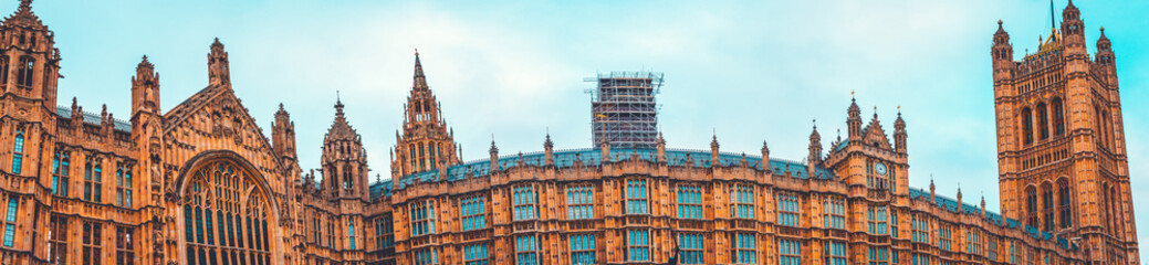 strange panorama of Westminster Palace