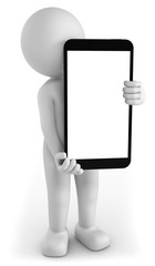 3d Männchen mit Smartphone