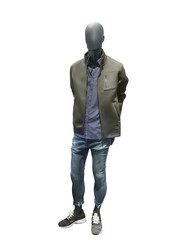 Full-length male mannequin.